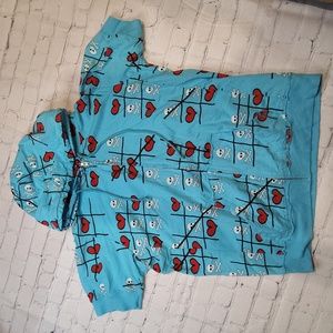 NWT Torrid Loyal Army Clothing Skull TicTac Toe hoodie hoody sweatshirt 2 18/20